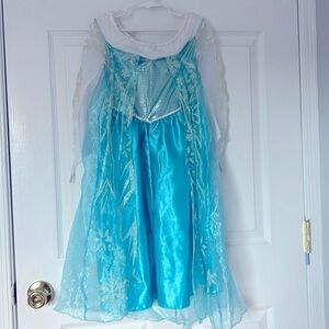 Halloween Princess Elsa Blue Dress Little Girls Costume!